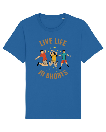 Live Life in Shorts Royal Blue