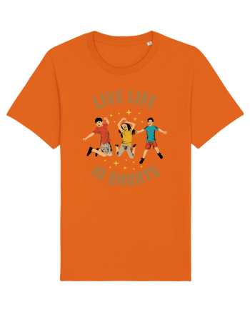 Live Life in Shorts Bright Orange