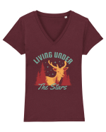 Living Under the Stars Tricou mânecă scurtă guler V Damă Evoker