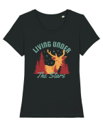 Living Under the Stars Tricou mânecă scurtă guler larg fitted Damă Expresser