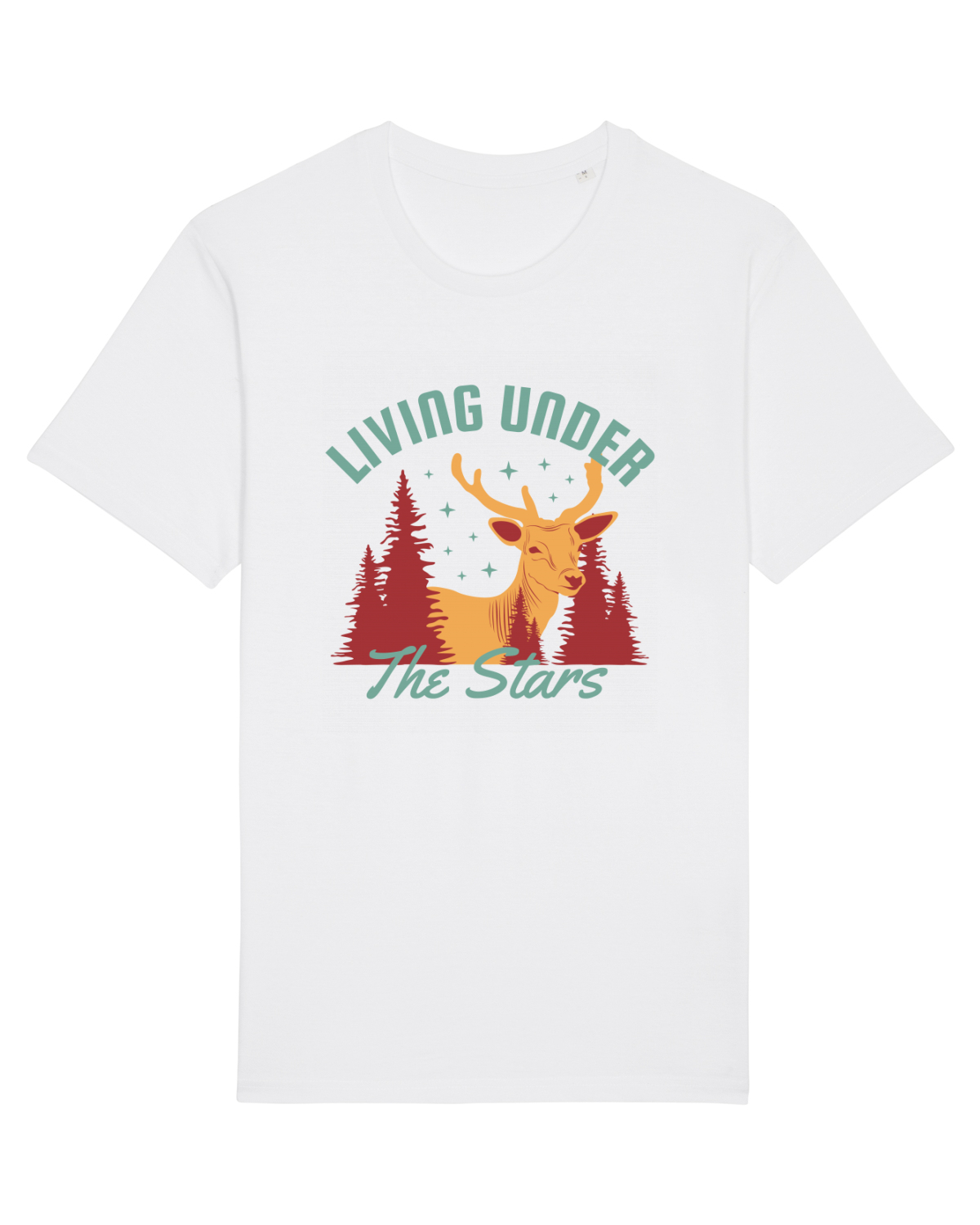 Tricou mânecă scurtă Unisex Rocker White