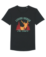 Living Under the Stars Tricou mânecă scurtă guler larg Bărbat Skater