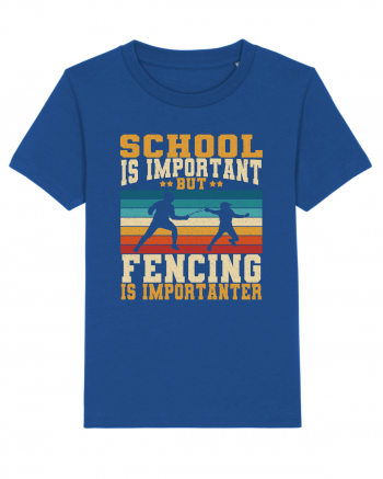 School Is Important But Fencing Is Importanter Grunge Style Majorelle Blue