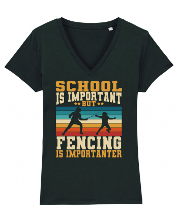 School Is Important But Fencing Is Importanter Black