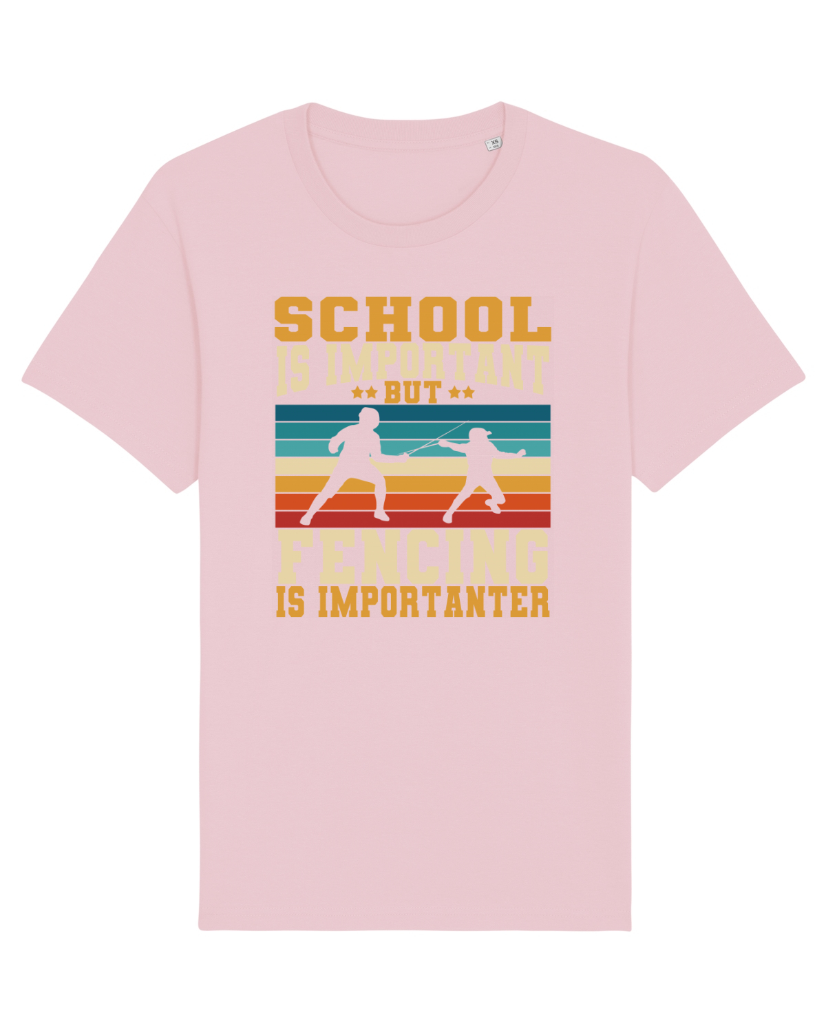 Tricou mânecă scurtă Unisex Rocker Cotton Pink