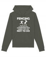 Fencing Do Everything Your Parents Told You No To Do Grunge Style Hanorac Unisex Drummer