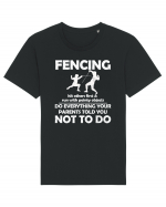 Fencing Do Everything Your Parents Told You No To Do Grunge Style Tricou mânecă scurtă Unisex Rocker