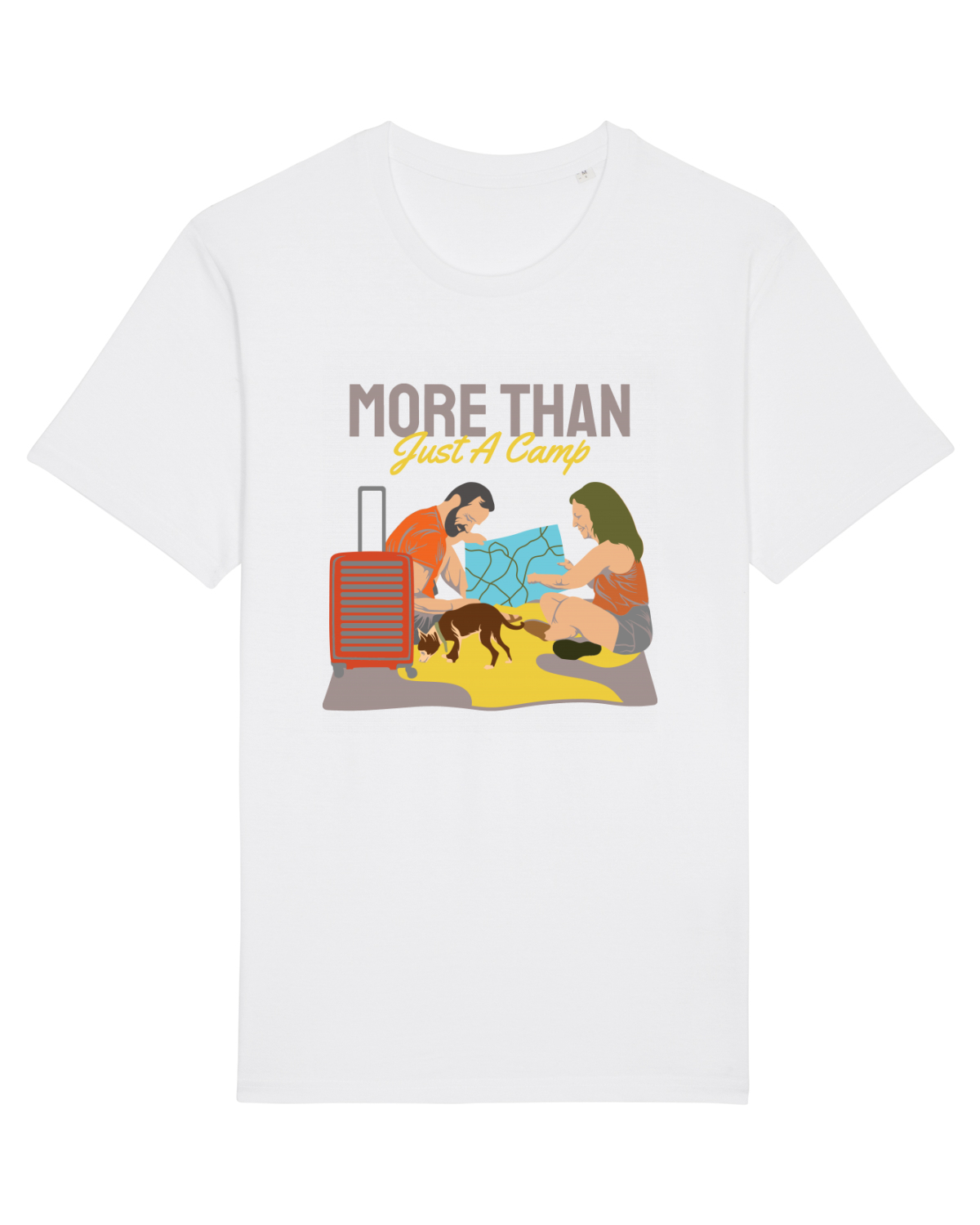 Tricou mânecă scurtă Unisex Rocker White