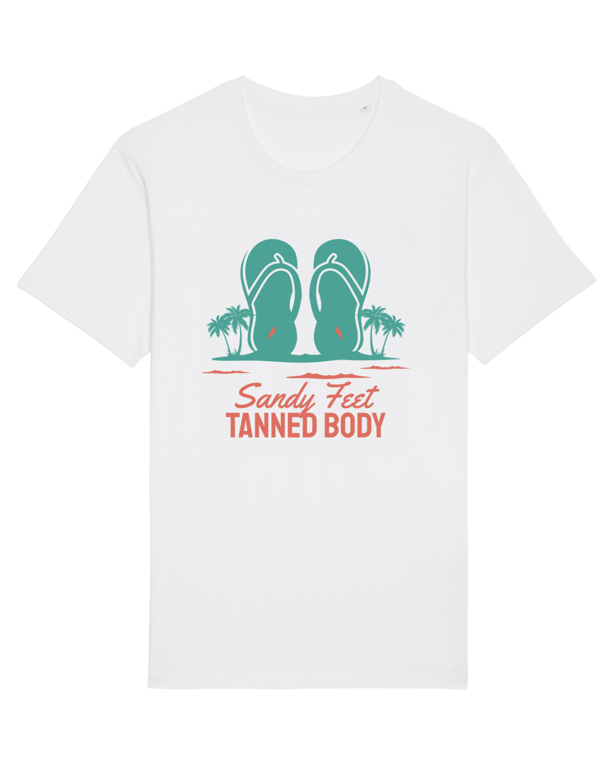 Tricou mânecă scurtă Unisex Rocker White