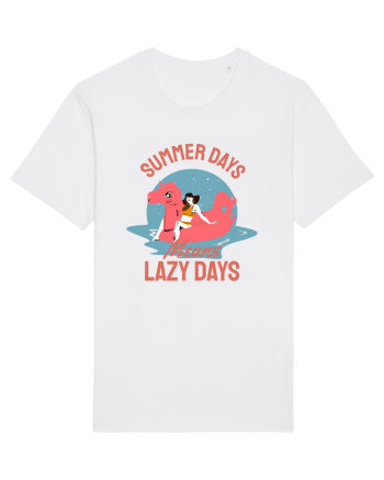Summer Days Means Lazy Days White