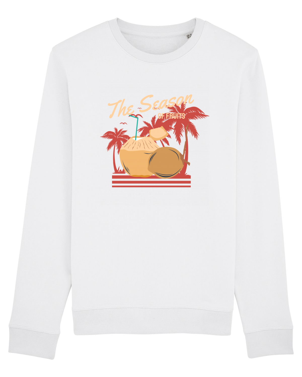 Bluză mânecă lungă Unisex Rise White