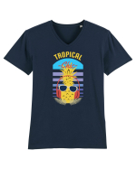 Tropical Chic Tricou mânecă scurtă guler V Bărbat Presenter