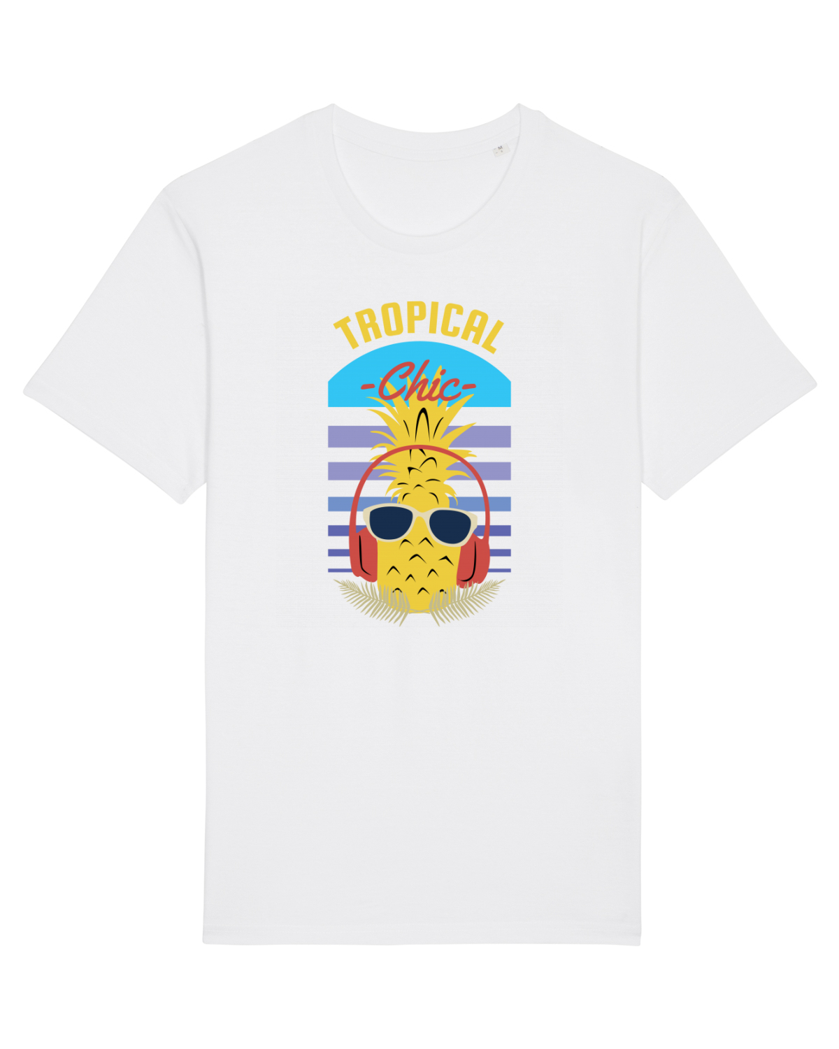 Tricou mânecă scurtă Unisex Rocker White