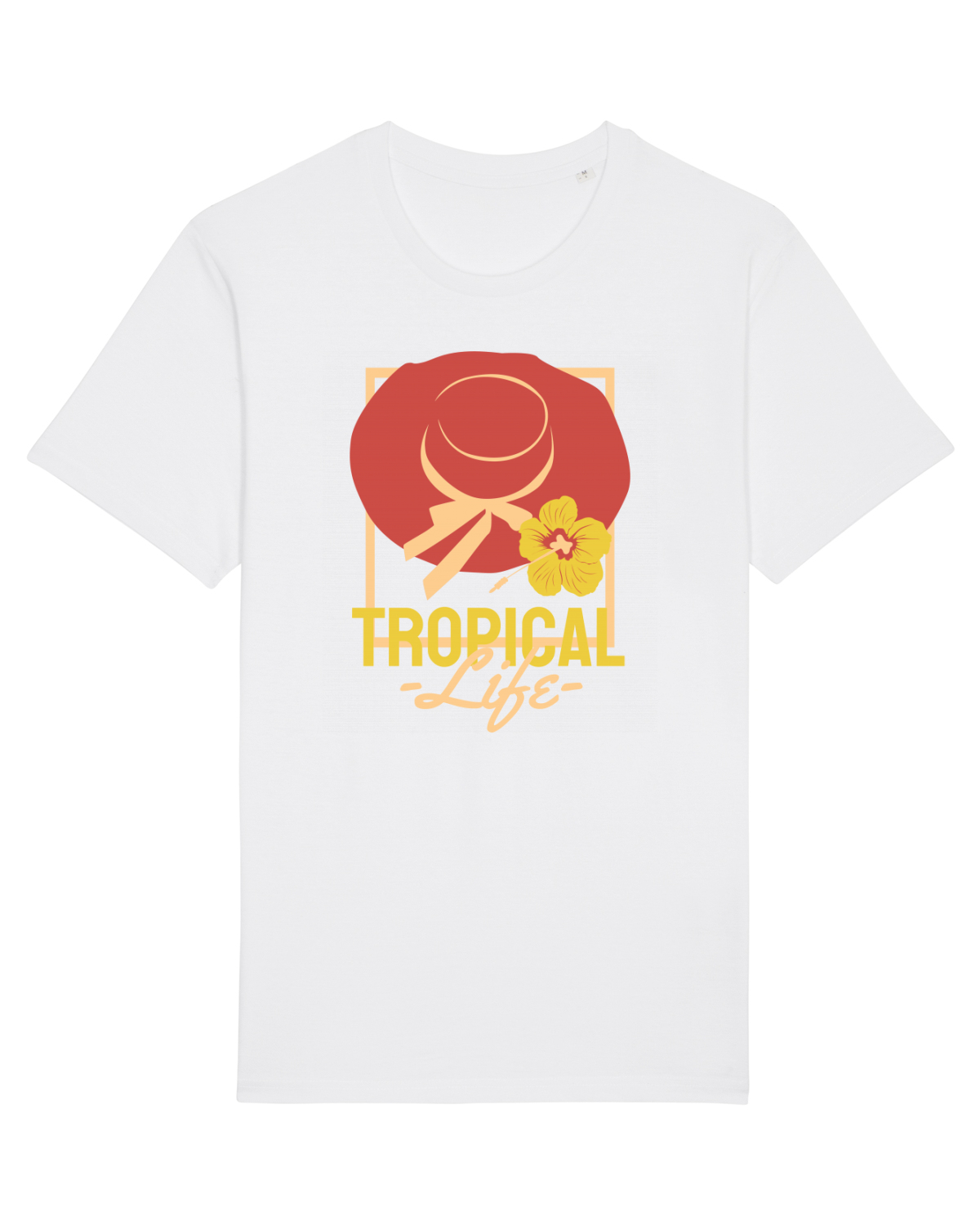 Tricou mânecă scurtă Unisex Rocker White