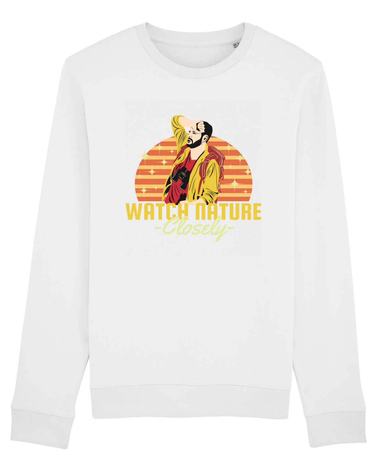 Bluză mânecă lungă Unisex Rise White