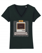 Old School PC Rules Tricou mânecă scurtă guler V Damă Evoker