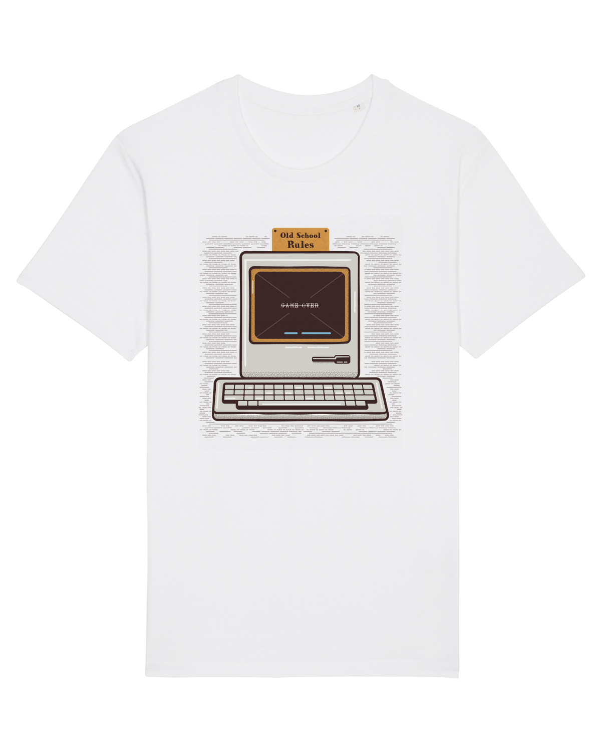 Tricou mânecă scurtă Unisex Rocker White