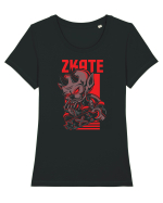 Zkate Devil Tricou mânecă scurtă guler larg fitted Damă Expresser