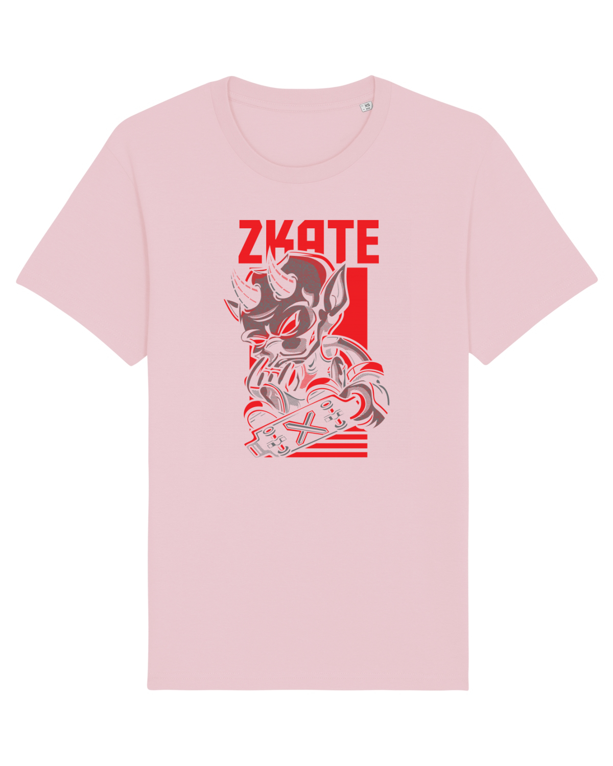 Tricou mânecă scurtă Unisex Rocker Cotton Pink