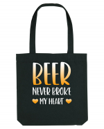 Beer never broke my heart Sacoșă textilă