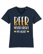 Beer never broke my heart Tricou mânecă scurtă guler V Bărbat Presenter