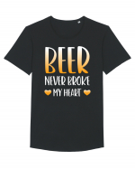 Beer never broke my heart Tricou mânecă scurtă guler larg Bărbat Skater