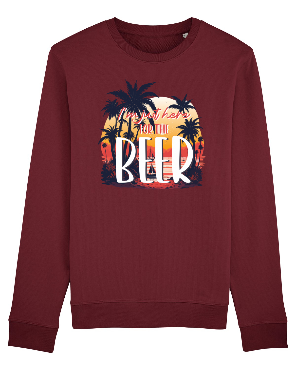Bluză mânecă lungă Unisex Rise Burgundy