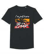 I'm just here for the beer Tricou mânecă scurtă guler larg Bărbat Skater