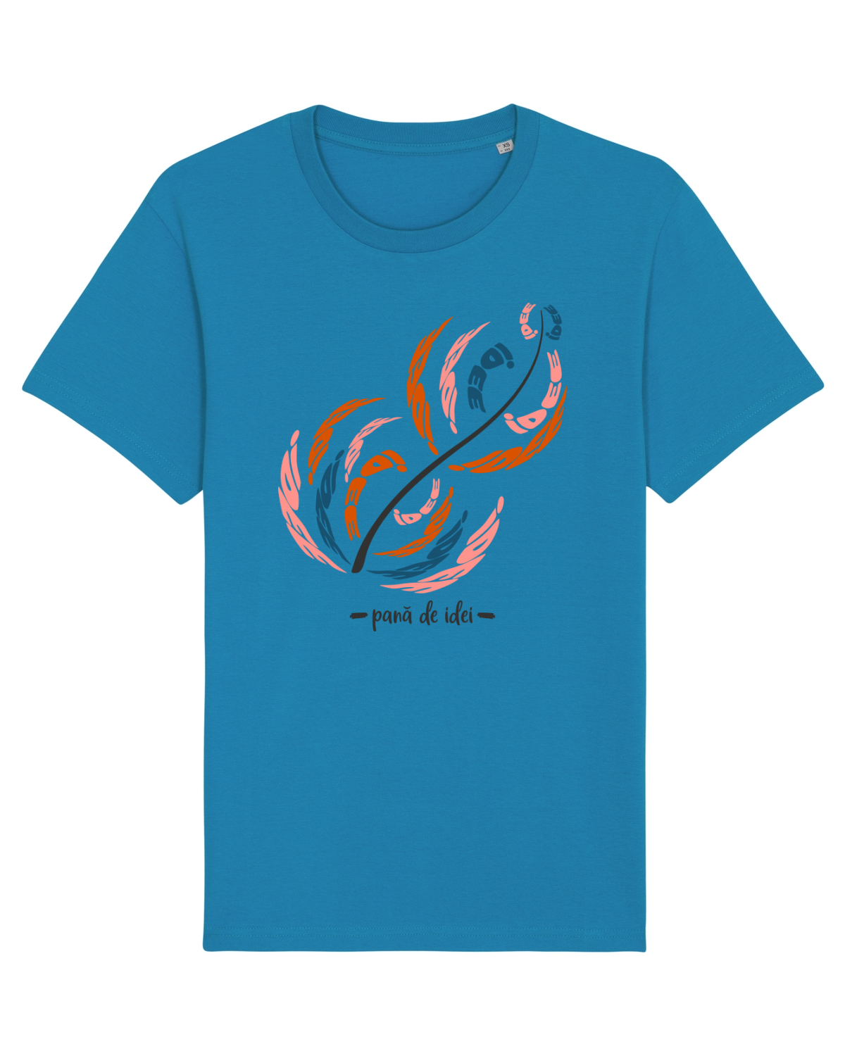 Tricou mânecă scurtă Unisex Rocker Azur