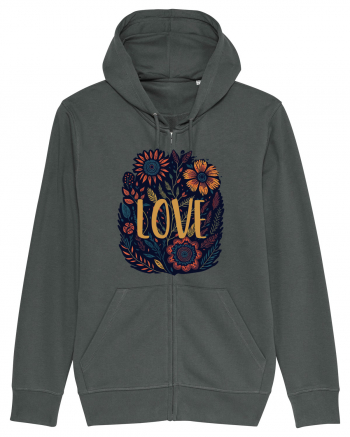 Love - flori boho Anthracite