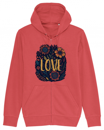 Love - flori boho Carmine Red