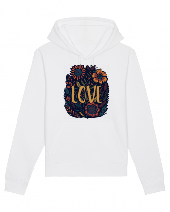 Love - flori boho White