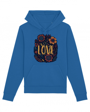 Love - flori boho Royal Blue