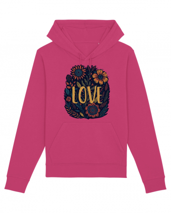 Love - flori boho Raspberry