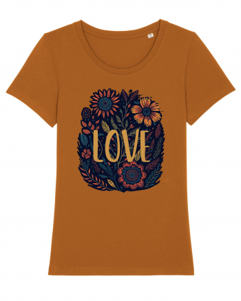 Love - flori boho Roasted Orange