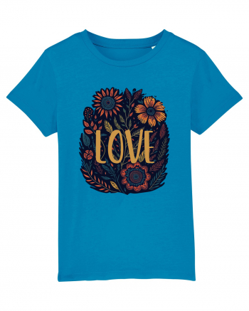 Love - flori boho Azur