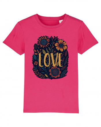 Love - flori boho Raspberry