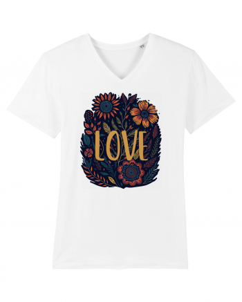 Love - flori boho White