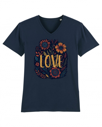 Love - flori boho French Navy