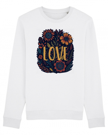 Love - flori boho White