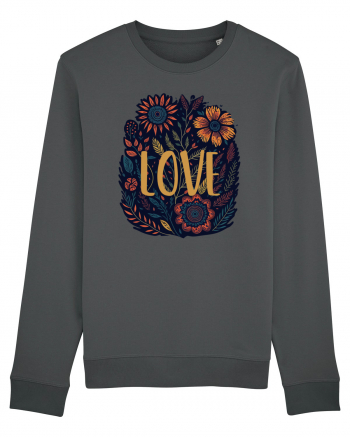 Love - flori boho Anthracite