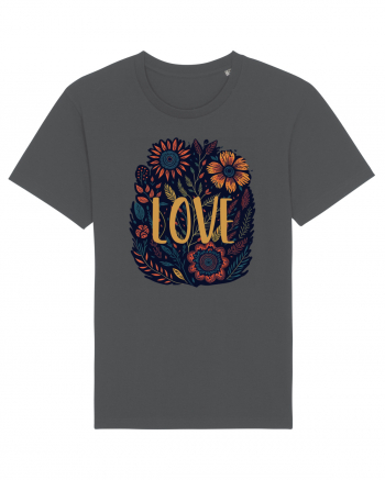 Love - flori boho Anthracite