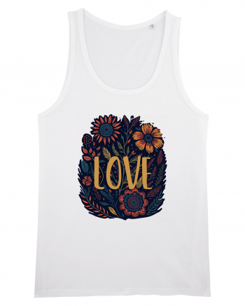 Love - flori boho White