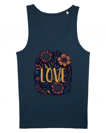 Love - flori boho Navy