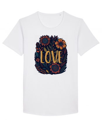 Love - flori boho White