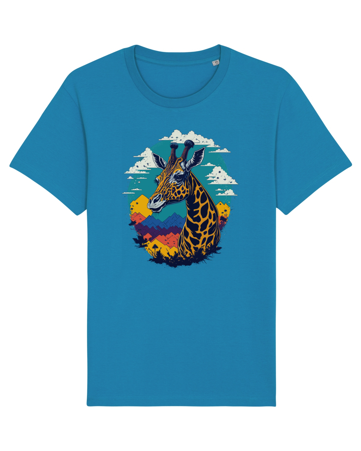 Tricou mânecă scurtă Unisex Rocker Azur