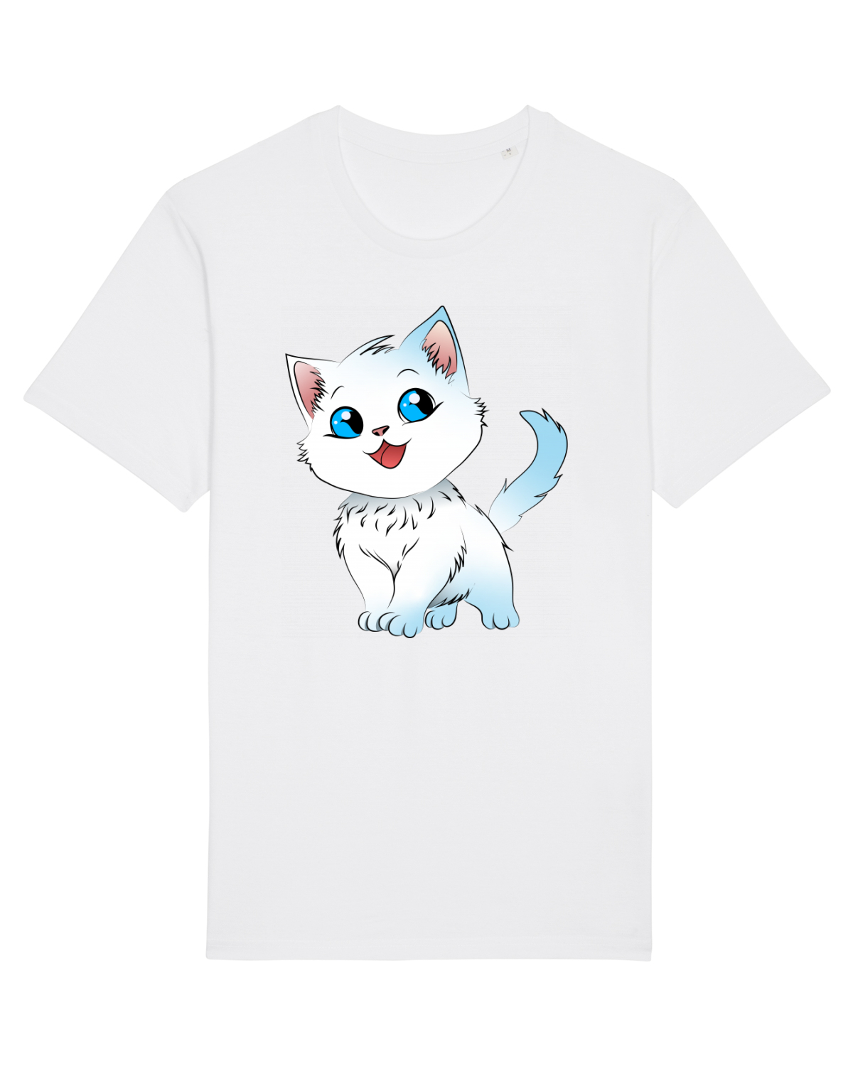 Tricou mânecă scurtă Unisex Rocker White