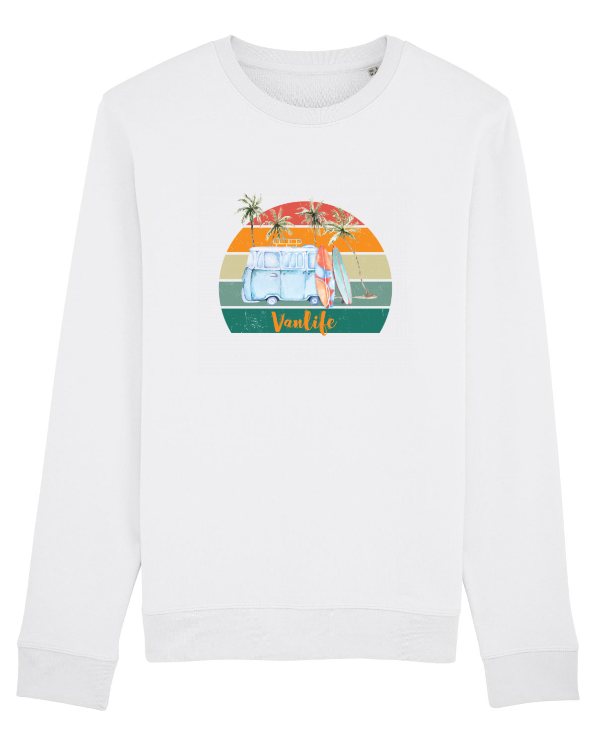 Bluză mânecă lungă Unisex Rise White