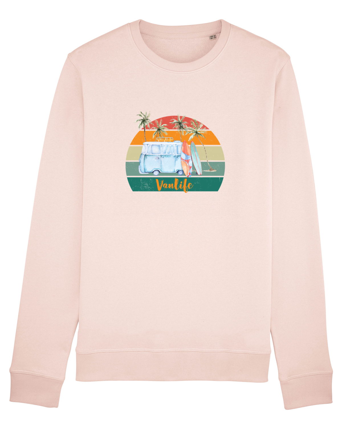 Bluză mânecă lungă Unisex Rise Candy Pink