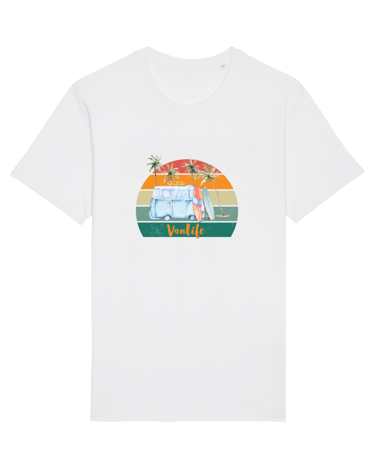 Tricou mânecă scurtă Unisex Rocker White